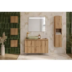 Pakabinama vonios spintelė su praustuvu 821 NOVA COASTAL, 100x40x57 cm