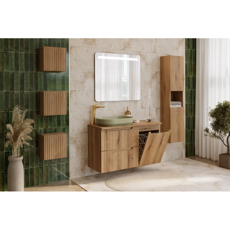 Pakabinama vonios spintelė su praustuvu 821 NOVA COASTAL, 100x40x57 cm