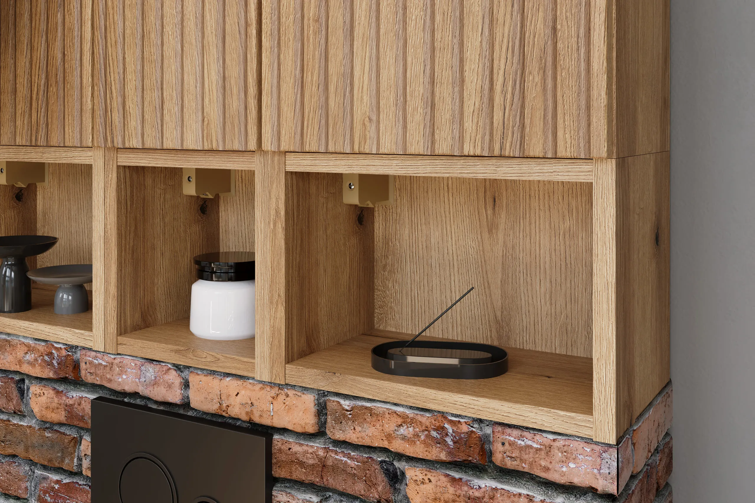 Pakabinama vonios lentyna 818 COASTAL, 80x37x29 cm