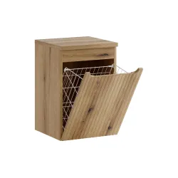 Vonios spintelė su skalbinių krepšiu 814 NOVA COASTAL, 40x39x57 cm