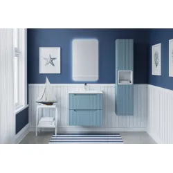 Pakabinama vonios spintelė su praustuvu 826 NOVA BLUE, 61x40x57 cm