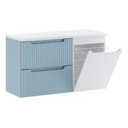 Pakabinama vonios spintelė su stalviršiumi 821 NOVA BLUE, 101x40x57 cm
