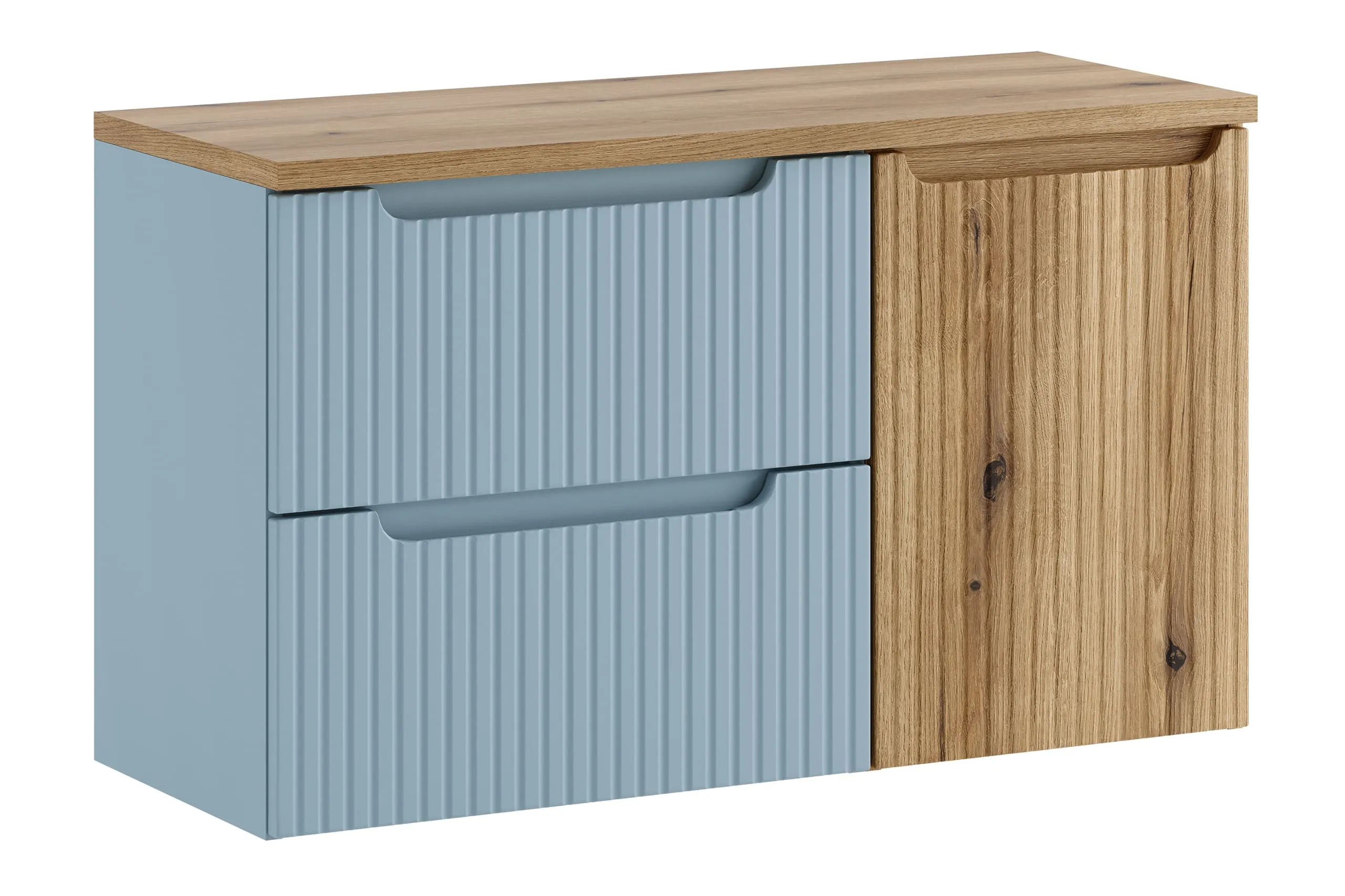 Pakabinama vonios spintelė su stalviršiumi 821A NOVA BLUE, 101x40x57 cm