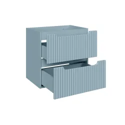 Pakabinama vonios spintelė su stalviršiumi 826D NOVA BLUE, 121x40x57 cm