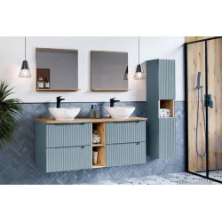 Pakabinama vonios spintelė su stalviršiumi 826B NOVA BLUE, 140x40x57 cm