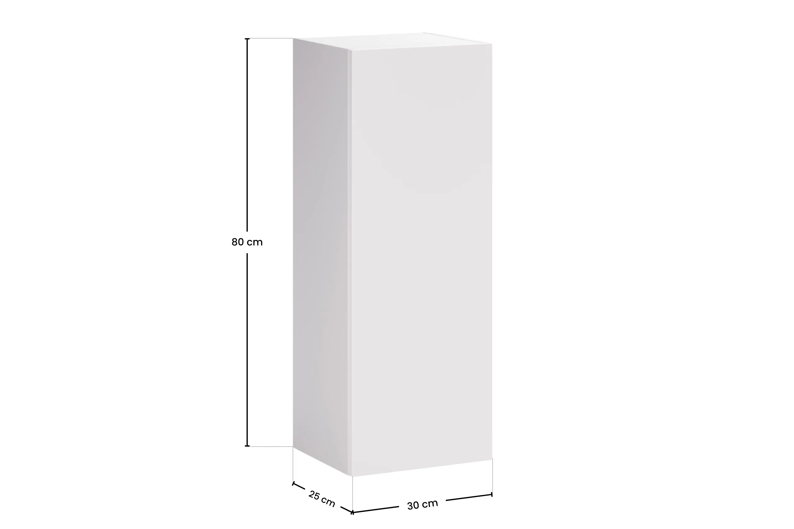 Pakabinama vonios spintelė 803 ASTRA WHITE, 30x25x80 cm