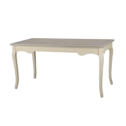 provanso stiliaus stalas, kreminės spalvos, 160 cm