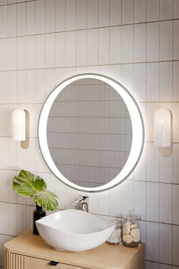 Pakabinamas LED veidrodis AURELIA, 60x60 cm