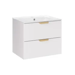 Pakabinama vonios spintelė su praustuvu 826 ASTRA WHITE, 61x46x50 cm