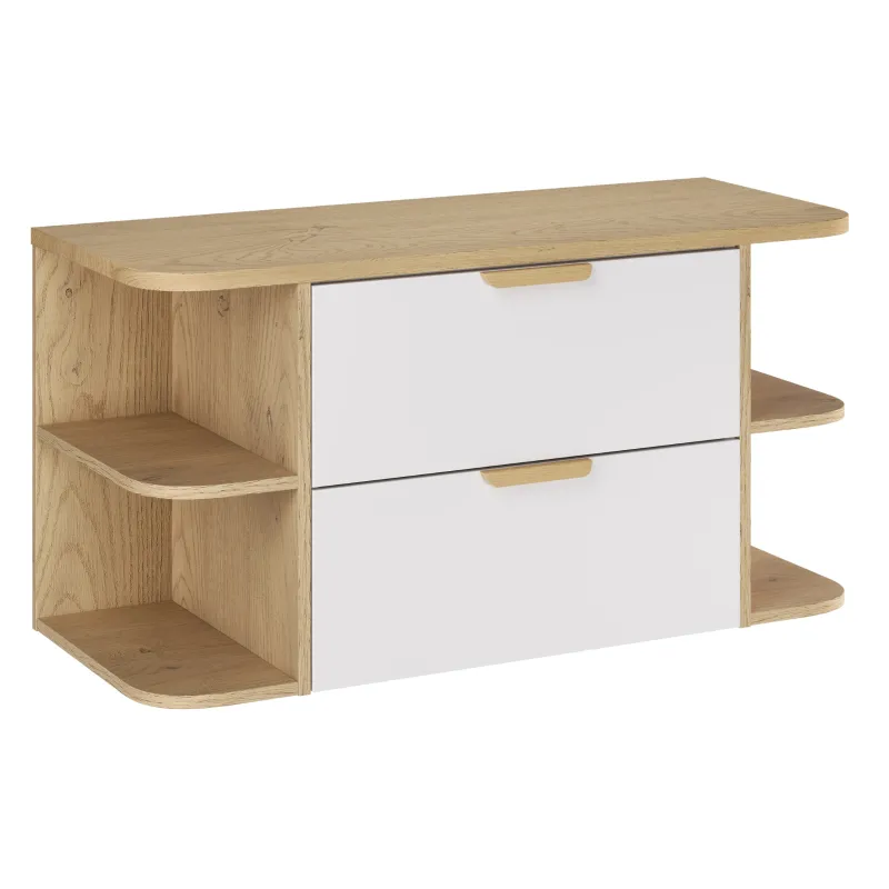 Pakabinama vonios spintelė su praustuvu 821A ASTRA WHITE, 100x46x50 cm