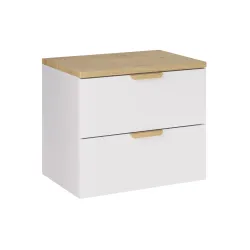 Pakabinama vonios spintelė su stalviršiumi 826 ASTRA WHITE, 61x46x50 cm