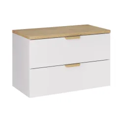 Pakabinama vonios spintelė su stalviršiumi 828 ASTRA WHITE, 81x46x50 cm