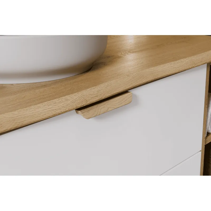 Pakabinama vonios spintelė su stalviršiumi 828 ASTRA WHITE, 81x46x50 cm