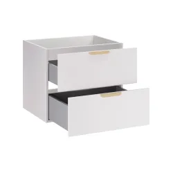 Pakabinama vonios spintelė su stalviršiumi 828A ASTRA WHITE, 81x46x50 cm