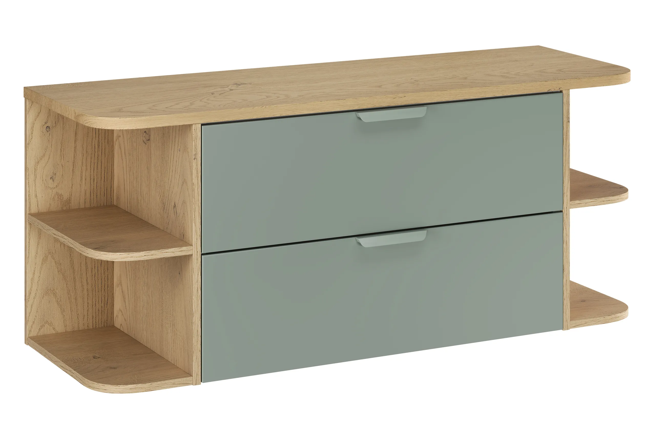 Pakabinama vonios spintelė su stalviršiumi 822 ASTRA GREEN, 120x46x50 cm