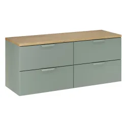 Pakabinama vonios spintelė su stalviršiumi 826D ASTRA GREEN, 121x46x50 cm