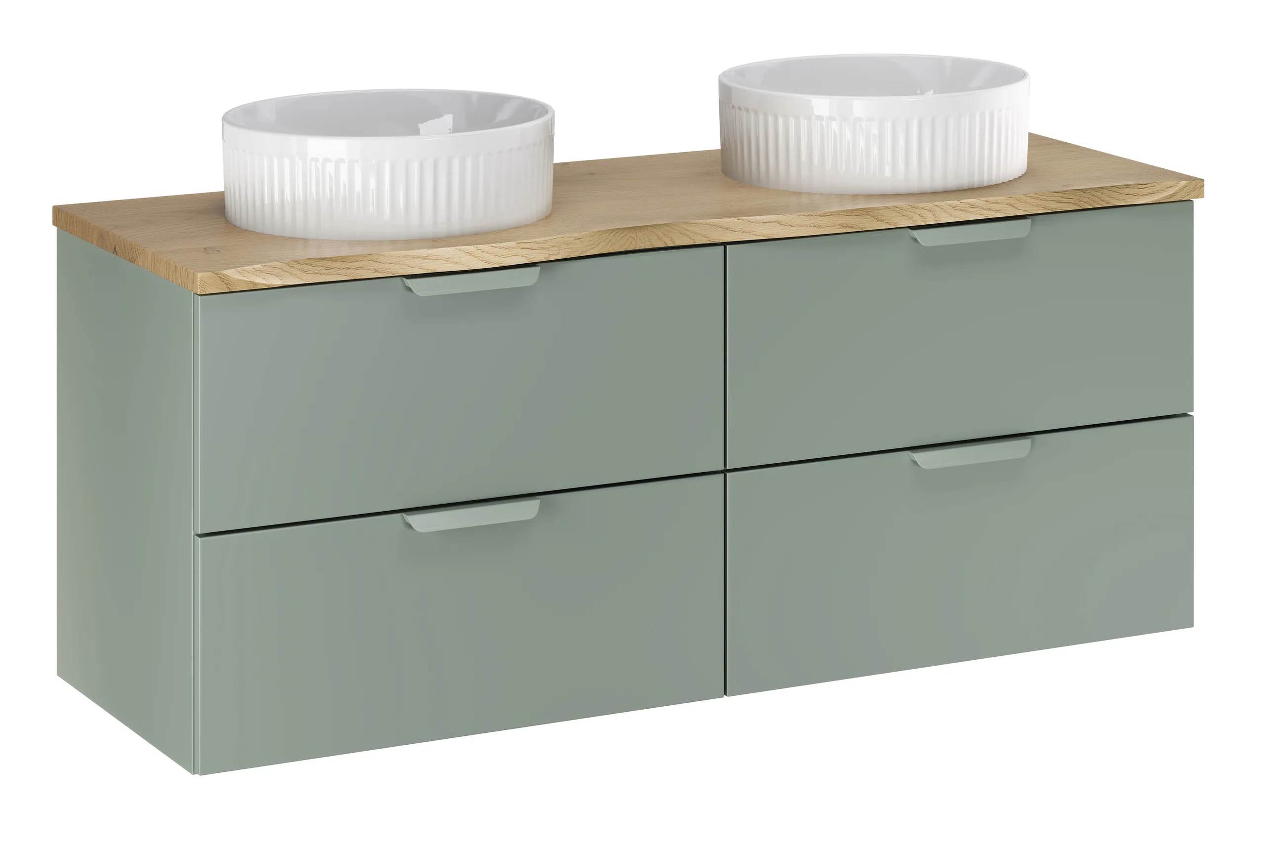 Pakabinama vonios spintelė su praustuvais 826D ASTRA GREEN, 121x46x50 cm