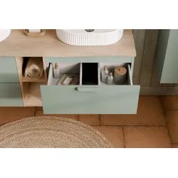 Pakabinama vonios spintelė su stalviršiumi 828 ASTRA GREEN, 81x46x50 cm