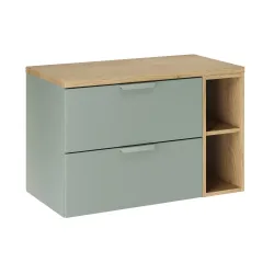 Pakabinama vonios spintelė su stalviršiumi 828A ASTRA GREEN, 81x46x50 cm