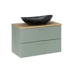 Pakabinama vonios spintelė su praustuvu 828A ASTRA GREEN, 81x46x50 cm