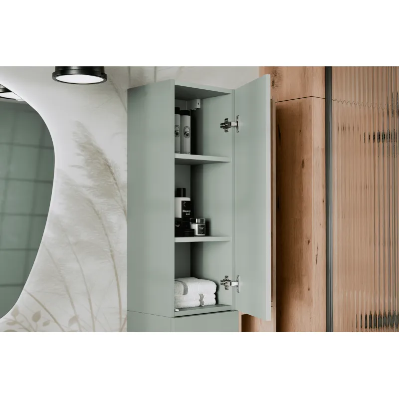 Pakabinama vonios spintelė 803B ASTRA GREEN, 30x25x100 cm