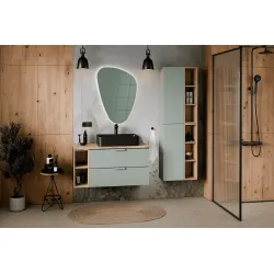 Pakabinama vonios spintelė 803 ASTRA GREEN, 50x25x160 cm