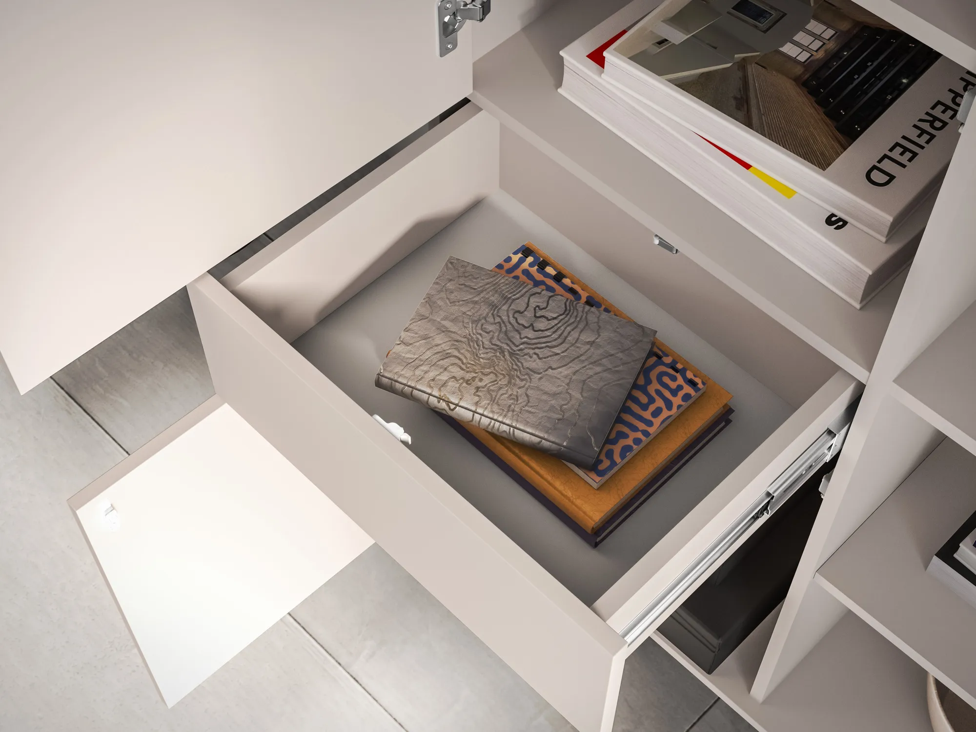 Vitrina su LED apšvietimu BARNET, kašmyro, 92x40x150 cm