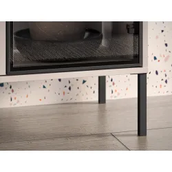 Vitrina su LED apšvietimu BARNET, kašmyro, 92x40x150 cm