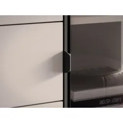 Vitrina su LED apšvietimu BARNET, kašmyro, 92x40x150 cm