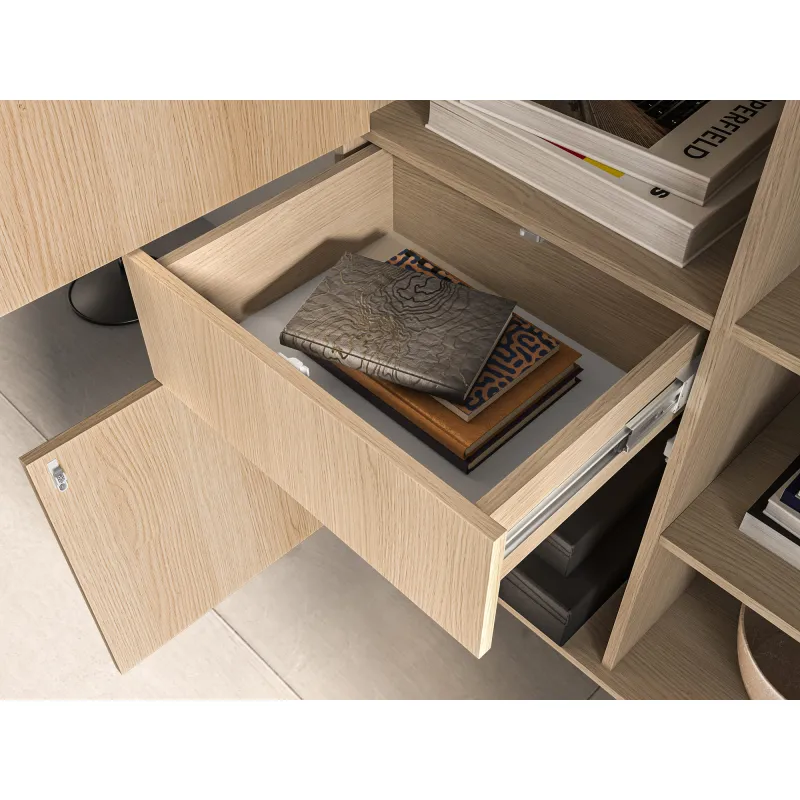 Vitrina su LED apšvietimu BARNET, ąžuolo, 92x40x150 cm