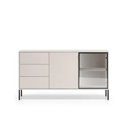 Komoda su LED apšvietimu BARNET, kašmyro, 160x40x86 cm