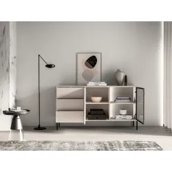 Komoda su LED apšvietimu BARNET, kašmyro, 160x40x86 cm