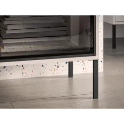 Komoda su LED apšvietimu BARNET, kašmyro, 160x40x86 cm