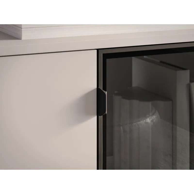 Komoda su LED apšvietimu BARNET, kašmyro, 160x40x86 cm