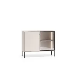 Spintelė su LED apšvietimu BARNET, kašmyro, 107x40x86 cm