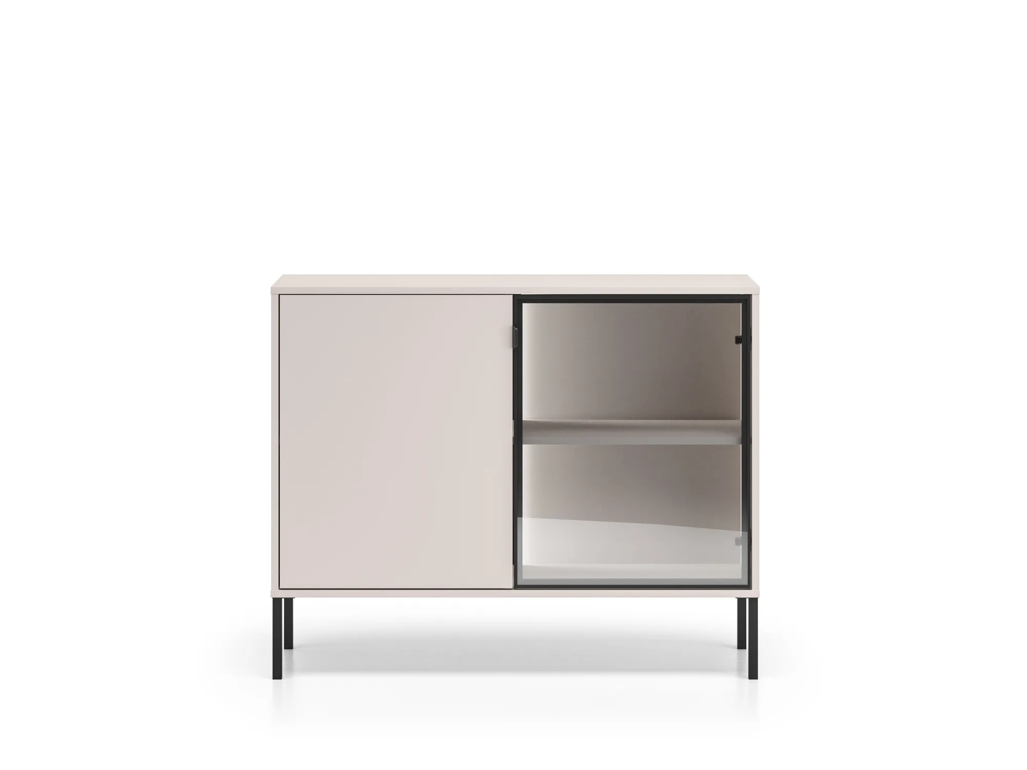 Spintelė su LED apšvietimu BARNET, kašmyro, 107x40x86 cm