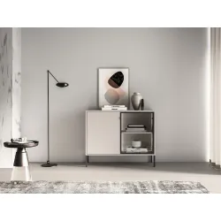 Spintelė su LED apšvietimu BARNET, kašmyro, 107x40x86 cm