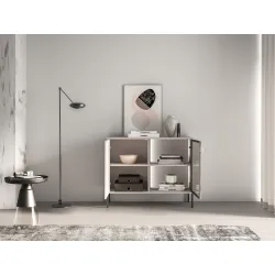 Spintelė su LED apšvietimu BARNET, kašmyro, 107x40x86 cm