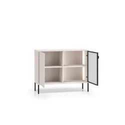 Spintelė su LED apšvietimu BARNET, kašmyro, 107x40x86 cm