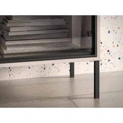 Spintelė su LED apšvietimu BARNET, kašmyro, 107x40x86 cm