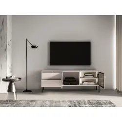 TV spintelė su LED apšvietimu BARNET, kašmyro, 160x40x59 cm