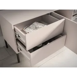 TV spintelė su LED apšvietimu BARNET, kašmyro, 160x40x59 cm