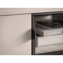 TV spintelė su LED apšvietimu BARNET, kašmyro, 160x40x59 cm