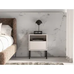 Naktinis staliukas BARNET, kašmyro, 40x34x53 cm