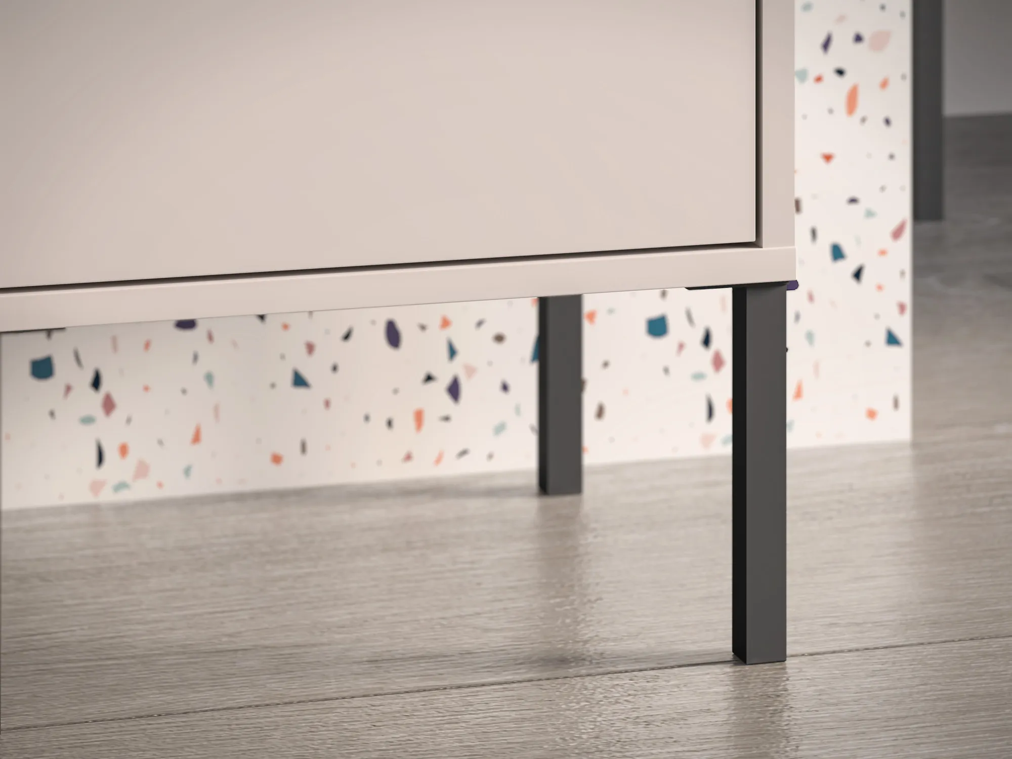 Naktinis staliukas BARNET, kašmyro, 40x34x53 cm