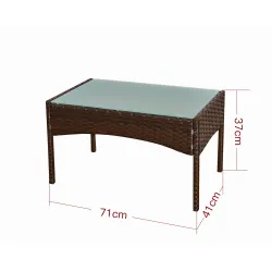 Lauko baldų komplektas COMO BROWN