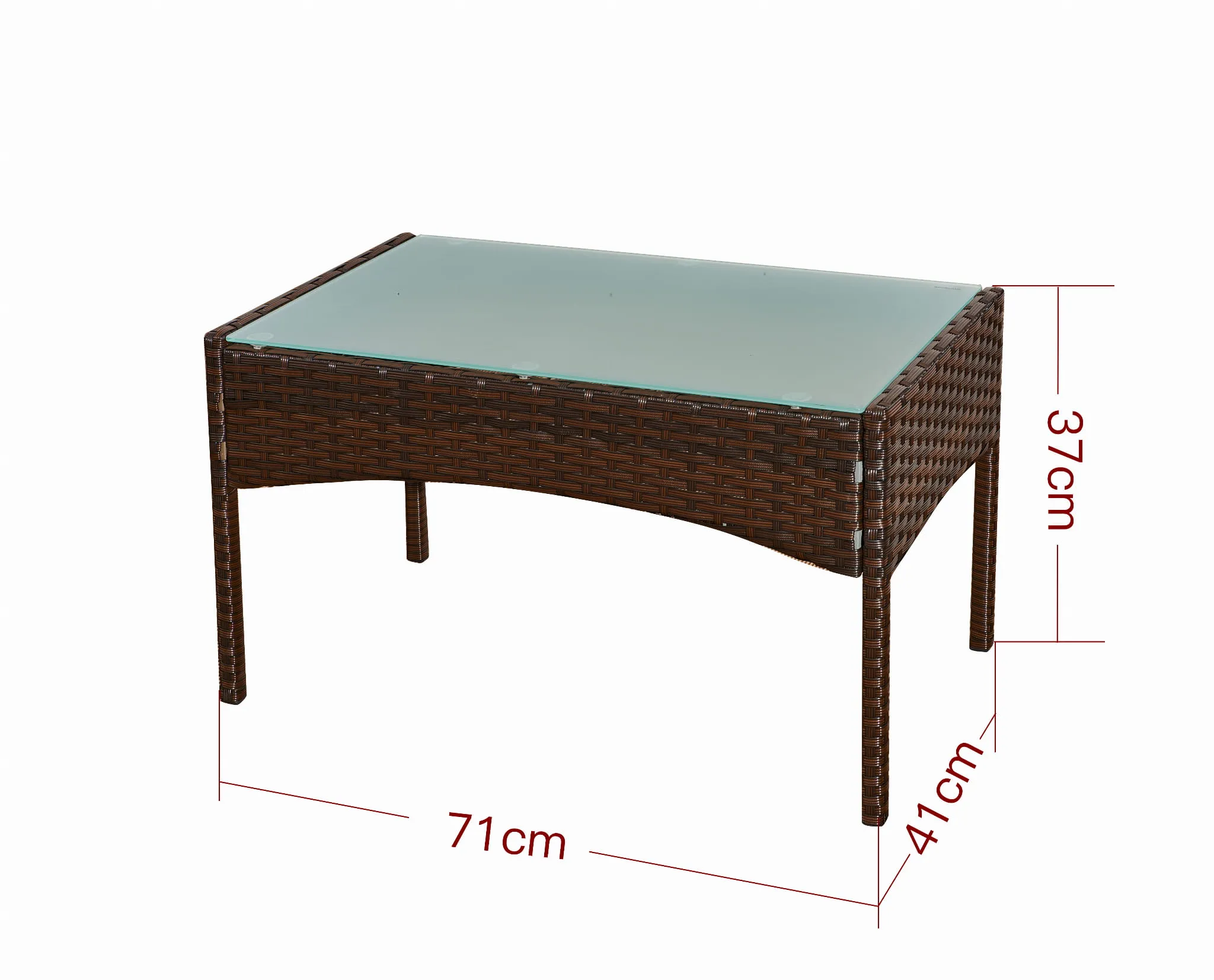 Lauko baldų komplektas COMO BROWN