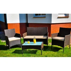 Lauko baldų komplektas COMO BROWN