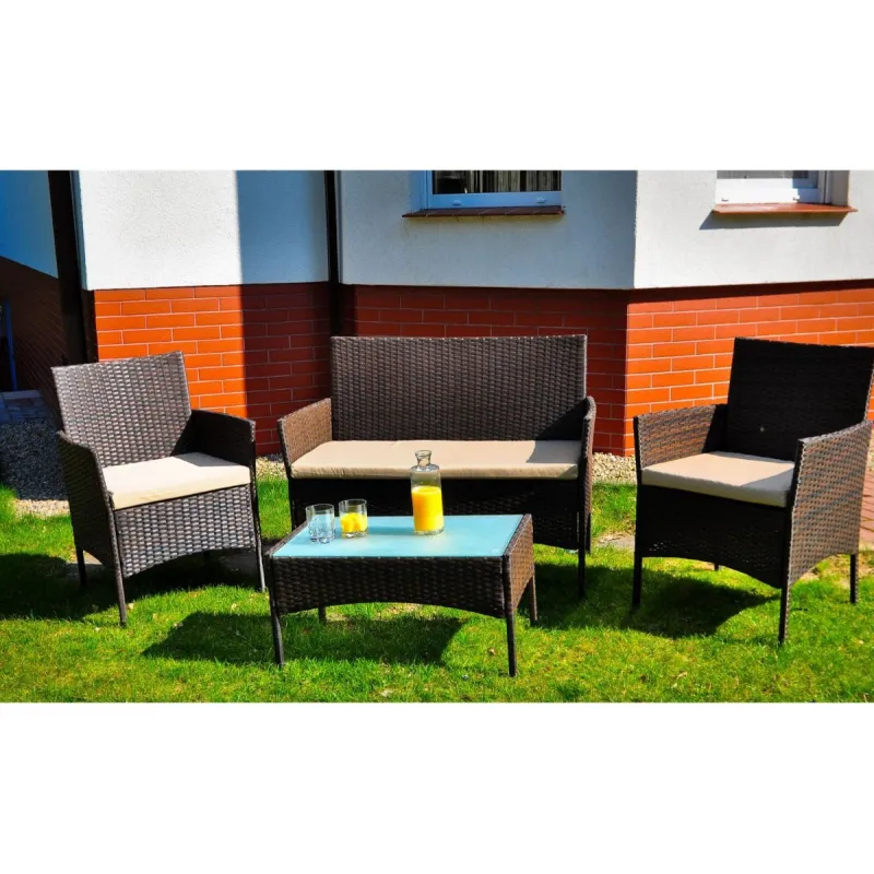 Lauko baldų komplektas COMO BROWN