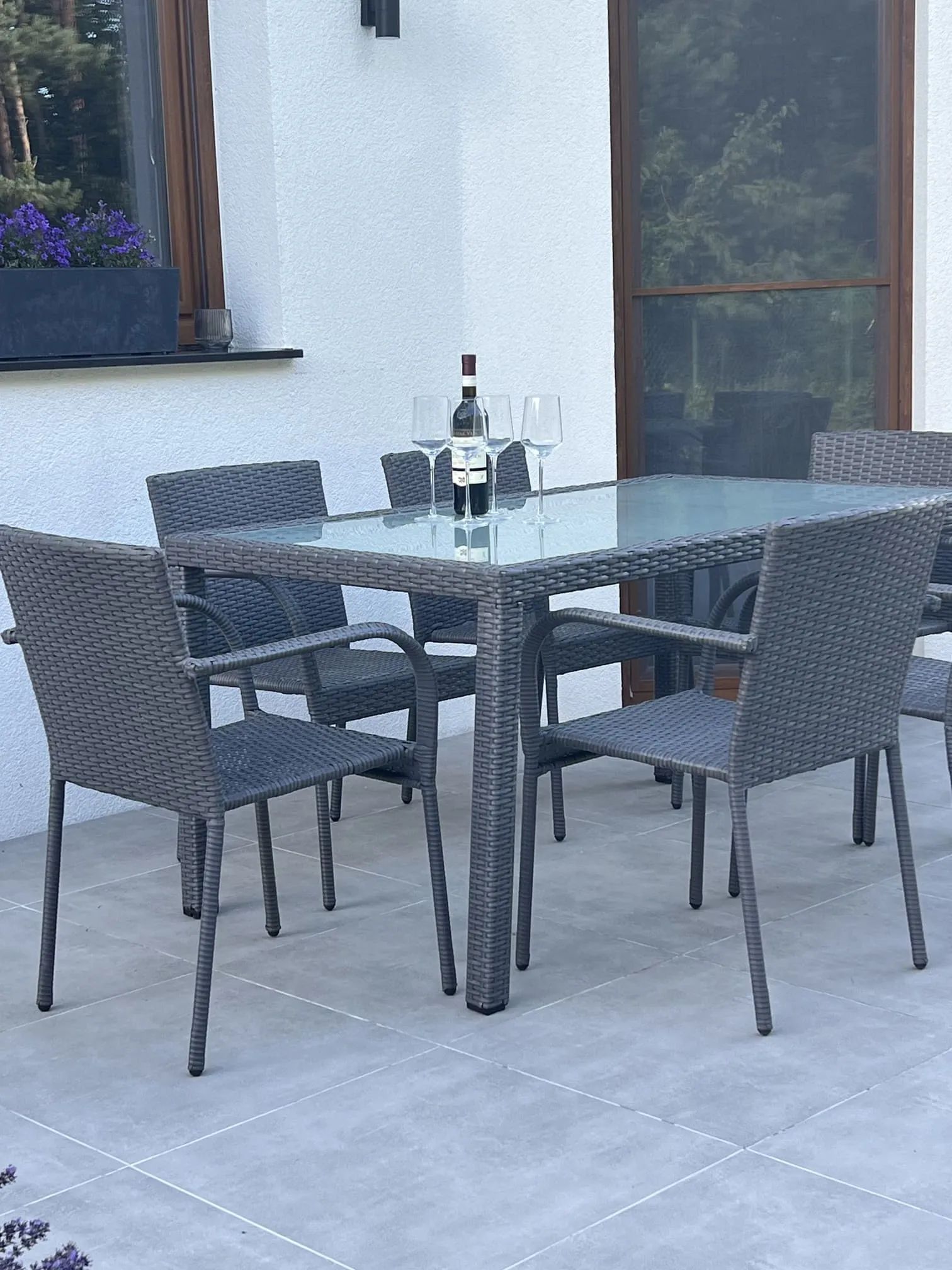 Lauko baldų komplektas AVICE GRAY